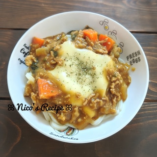 とろねば♬納豆とチーズのカレーうどん